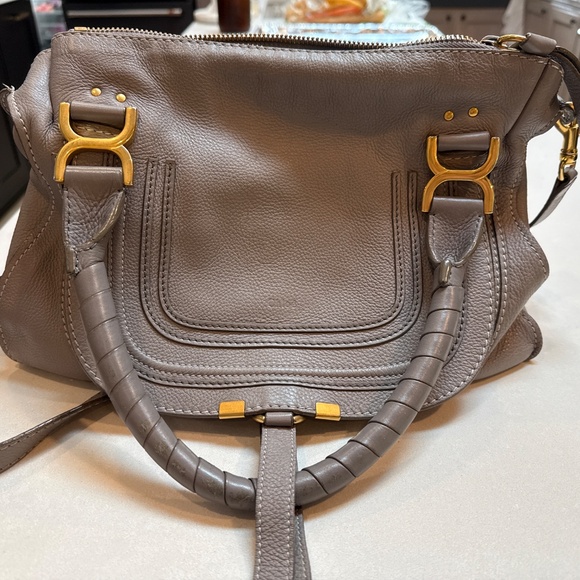 Chloe Marcie Medium Leather Satchel - Picture 3 of 7